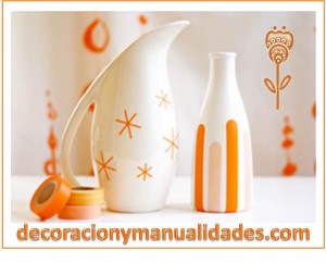 decora tus recipientes de porcelana